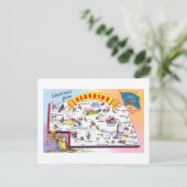 groeten uit Nebraska reisposter Briefkaart (Staand voorkant)