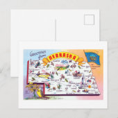 groeten uit Nebraska reisposter Briefkaart (Voorkant / Achterkant)