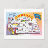  groeten uit Nebraska reisposter Briefkaart (Voorkant)
