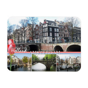 Groeten uit Nederland - Amsterdam Flexible Magnet Magneet