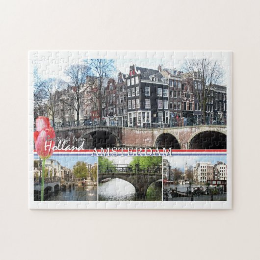 Groeten uit Nederland - Amsterdam Jigzaag Puzzle Legpuzzel (Horizontaal)