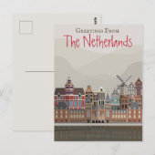 Groeten uit Nederland Briefkaart (Voorkant / Achterkant)