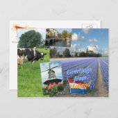 Groeten uit Nederland Briefkaart (Voorkant / Achterkant)