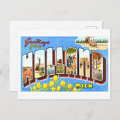  groeten uit Nederland, Michigan, Briefkaart (Voorkant / Achterkant)