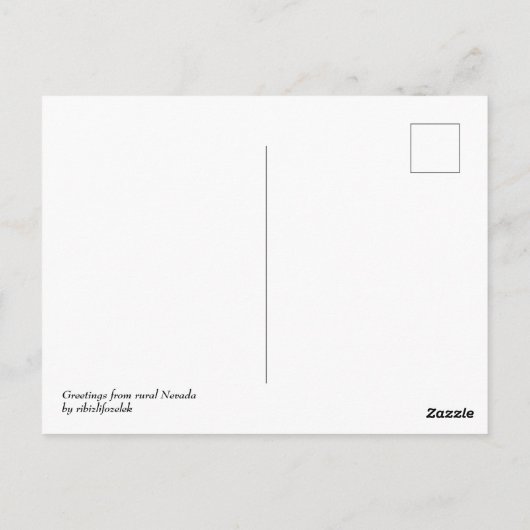 Groeten uit Nevada Briefkaart (Achterkant)