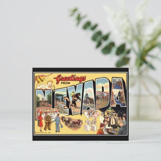 Groeten uit Nevada  Briefkaart (Staand voorkant)