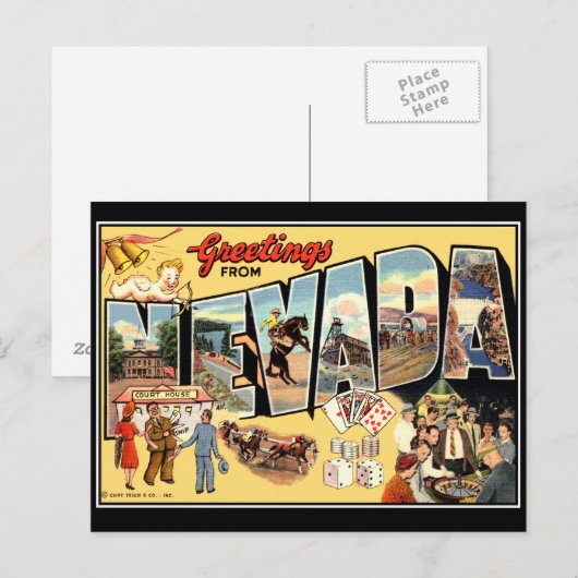 Groeten uit Nevada Briefkaart (Voorkant / Achterkant)