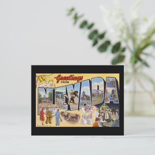 Groeten uit Nevada Briefkaart (Staand voorkant)