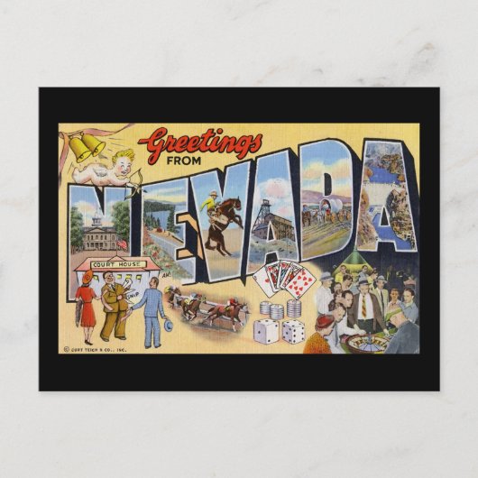 Groeten uit Nevada Briefkaart (Voorkant)