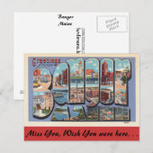 Groeten uit New Bangor Briefkaart (Voorkant / Achterkant)