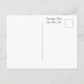 Groeten uit New Bern, North Carolina Briefkaart (Achterkant)