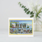 groeten uit New Hampshire Briefkaart (Staand voorkant)