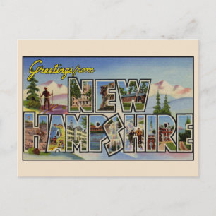 Groeten uit New Hampshire grote briefkaart