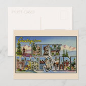 Groeten uit New Hampshire Large Letter Briefkaart (Voorkant / Achterkant)