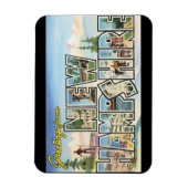 Groeten uit New Hampshire_Vintage Reizen Magneet (Verticaal)