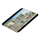 Groeten uit New Hampshire_Vintage Reizen Magneet (Linkerzijde)