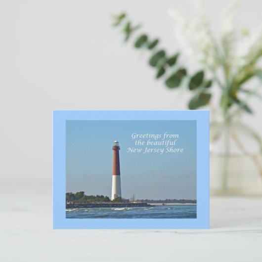 Groeten uit New Jersey - Barnegat Light Briefkaart (Staand voorkant)