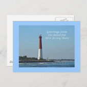 Groeten uit New Jersey - Barnegat Light Briefkaart (Voorkant / Achterkant)