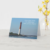 Groeten uit New Jersey - Barnegat Light Kaart (Gele Bloem)