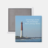 Groeten uit New Jersey - Barnegat Light Magneet (Voorkant / Achterkant)