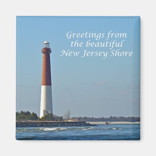 Groeten uit New Jersey - Barnegat Light Magneet (Voorkant)