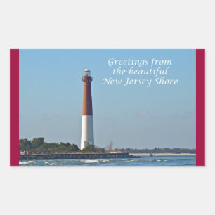 Groeten uit New Jersey - Barnegat Light Rechthoekige Sticker