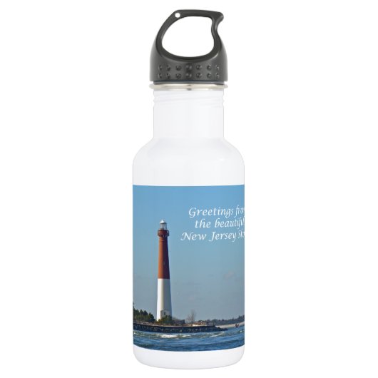 Groeten uit New Jersey - Barnegat Light Waterfles (Voorkant)