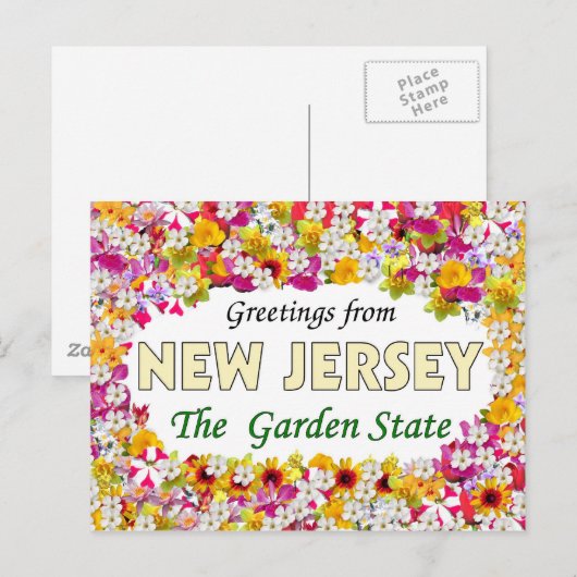 Groeten uit New Jersey Briefkaart (Voorkant / Achterkant)
