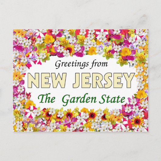 Groeten uit New Jersey Briefkaart (Voorkant)
