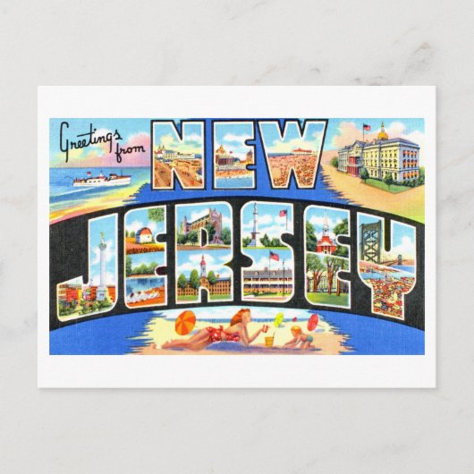 Groeten uit New Jersey Briefkaart (Voorkant)