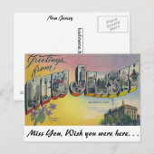 Groeten uit New Jersey Briefkaart (Voorkant / Achterkant)