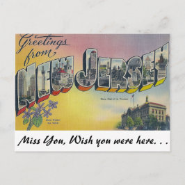 Groeten uit New Jersey Briefkaart