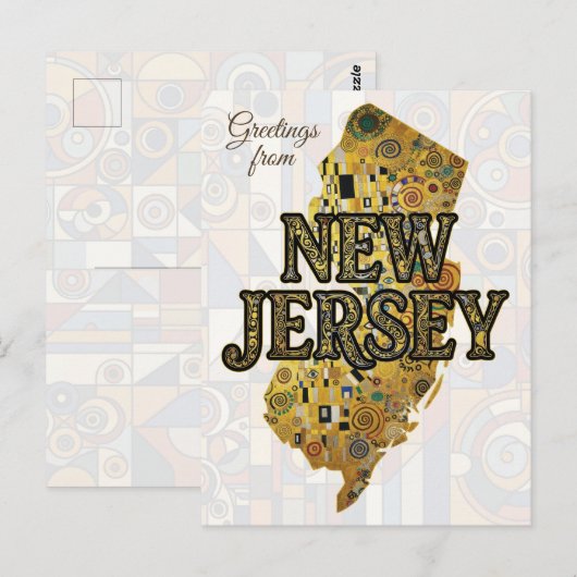 Groeten uit New Jersey Briefkaart (Voorkant / Achterkant)