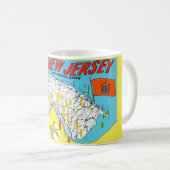 Groeten uit New Jersey  kaart Mok (Voorkant rechts)