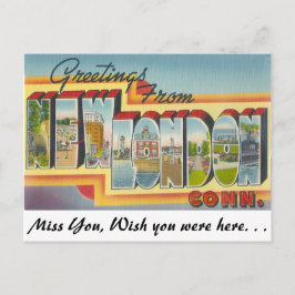 Groeten uit New Londen, Connecticut Briefkaart