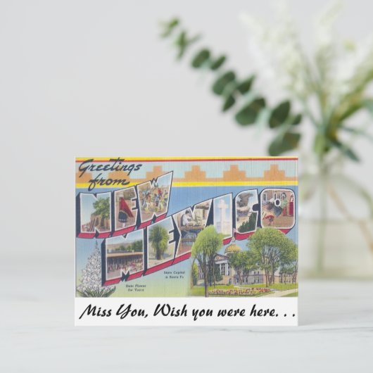 Groeten uit New Mexico Briefkaart (Staand voorkant)
