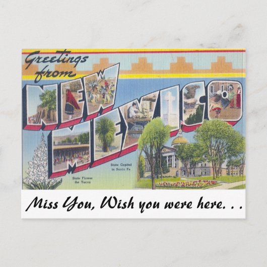 Groeten uit New Mexico Briefkaart (Voorkant)