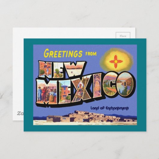 Groeten uit New Mexico Briefkaart (Voorkant / Achterkant)