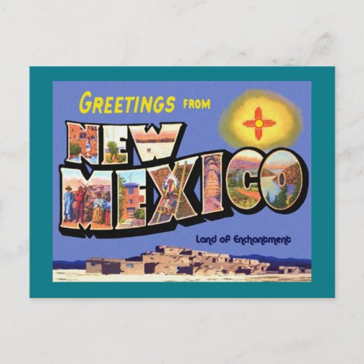 Groeten uit New Mexico Briefkaart (Voorkant)