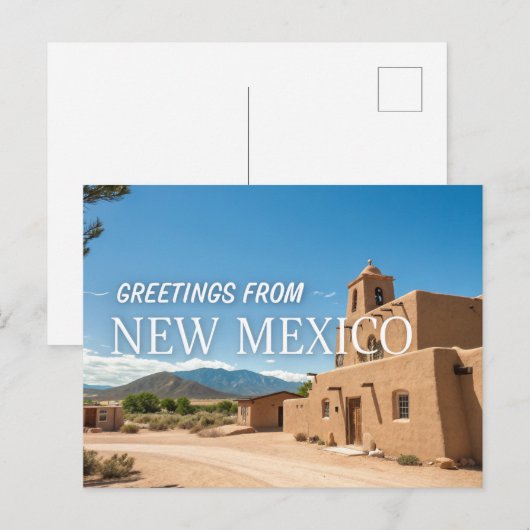 Groeten uit New Mexico Briefkaart (Voorkant / Achterkant)