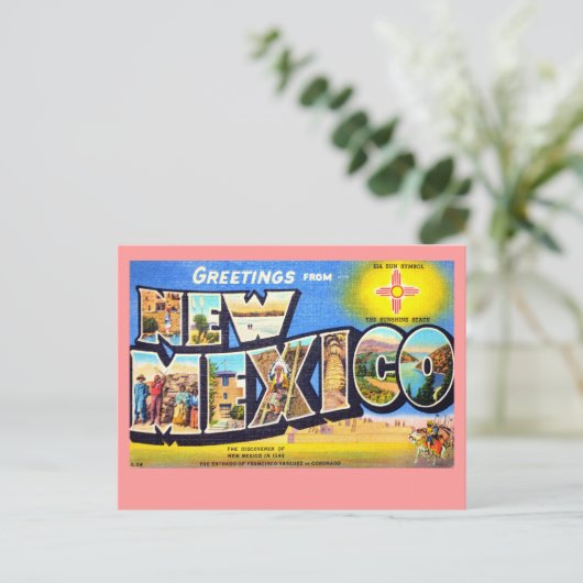Groeten uit New Mexico Briefkaart (Staand voorkant)