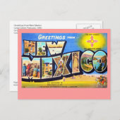 Groeten uit New Mexico Briefkaart (Voorkant / Achterkant)