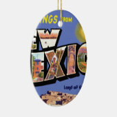 Groeten uit New Mexico Keramisch Ornament (Rechts)