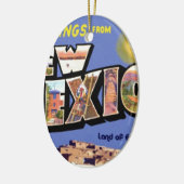 Groeten uit New Mexico Keramisch Ornament (Links)