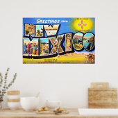 Groeten uit New Mexico Poster (Keuken)