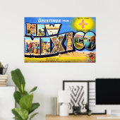 Groeten uit New Mexico Poster (Thuiskantoor)