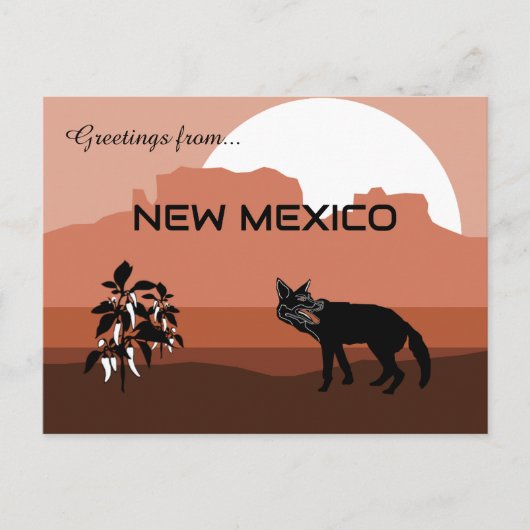Groeten uit New Mexico State  Briefkaart (Voorkant)
