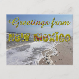 Groeten uit New Mexico State Flag Hearts USA Briefkaart
