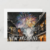 Groeten uit New Orleans French Quarter Briefkaart (Voorkant / Achterkant)