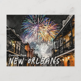 Groeten uit New Orleans French Quarter Briefkaart